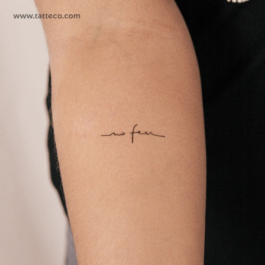 Tatuaje semipermanente No Fear - Juego de 2