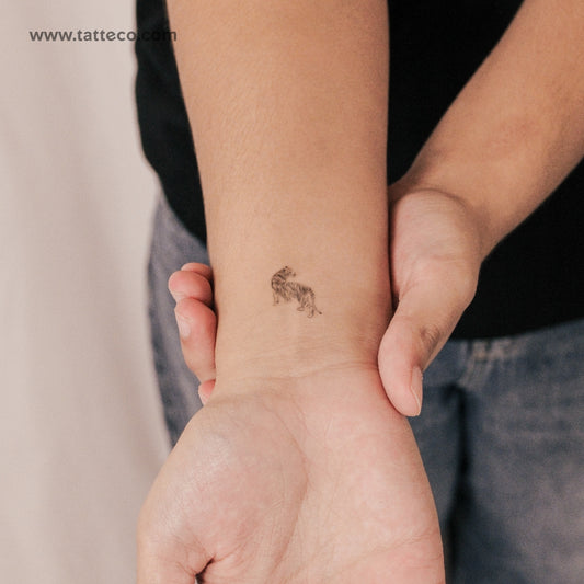 Tatuaje semipermanente de tigre - Juego de 2