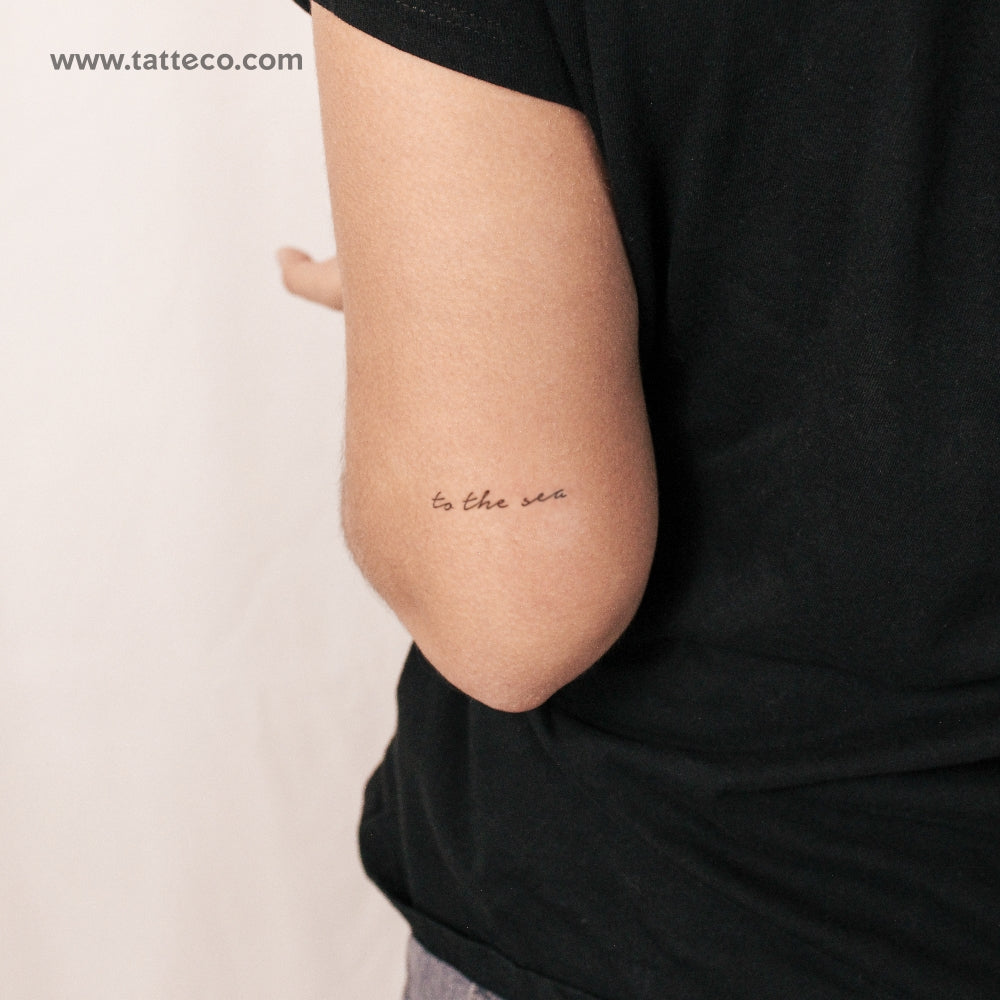 To The Sea Semi-Permanent Tattoo - Set of 2