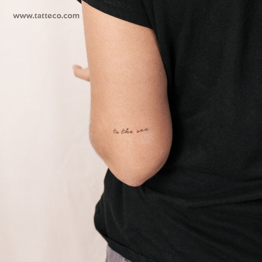 Tatuaje semipermanente "To The Sea" - Juego de 2