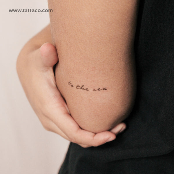 To The Sea Semi-Permanent Tattoo - Set of 2