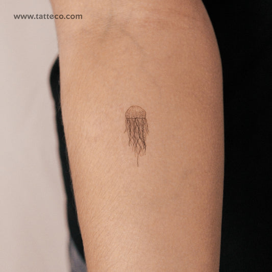 Tatuaje semipermanente de medusa pequeña (juego de 2)