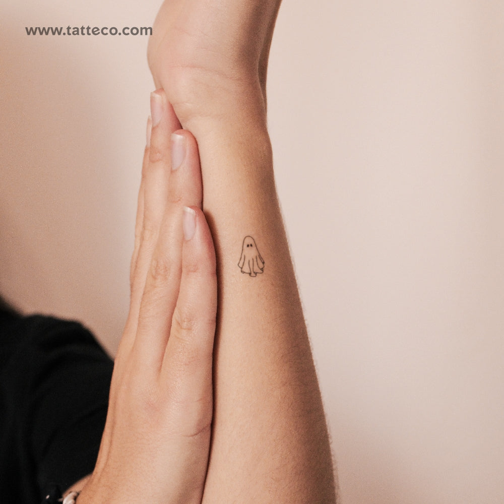 Fine Line Ghost Semi-Permanent Tattoo - Set of 2