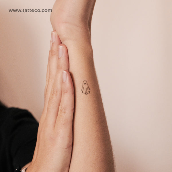 Fine Line Ghost Semi-Permanent Tattoo - Set of 2