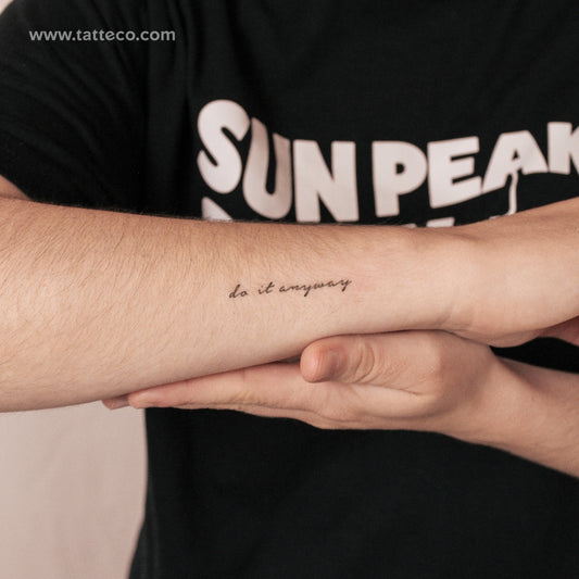 Tatuaje semipermanente "Hazlo de todos modos" - Juego de 2