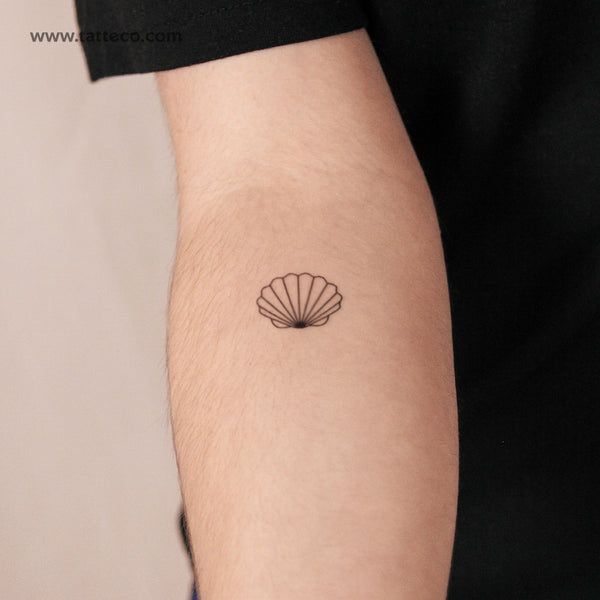 Scallop Shell Semi-Permanent Tattoo - Set of 2