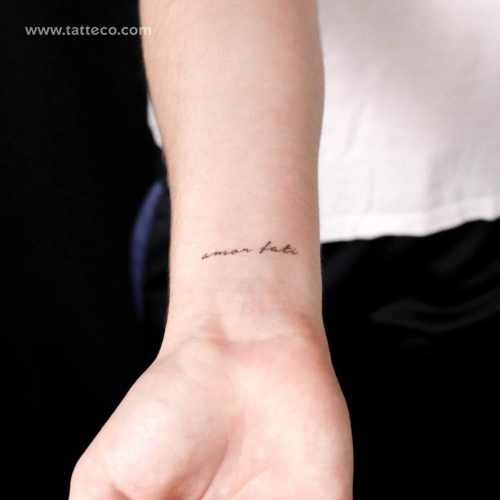 Amor Fati Semi-Permanent Tattoo - Set of 2