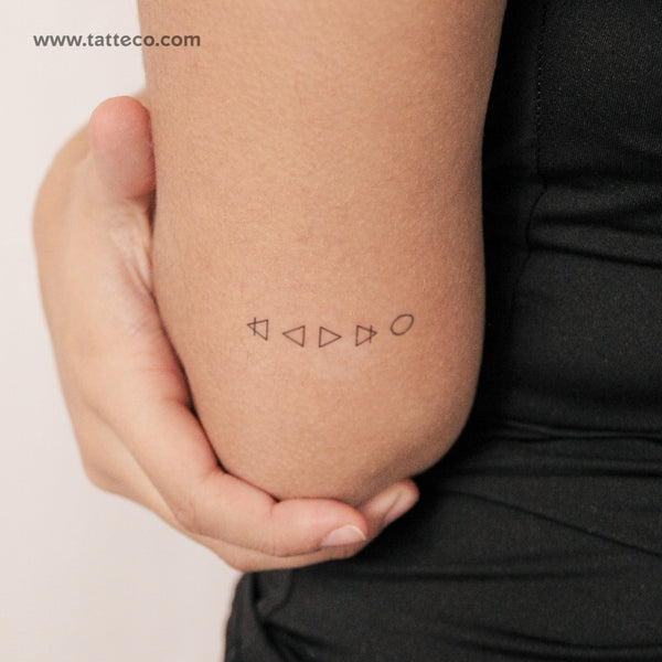 Alchemical Symbols Semi-Permanent Tattoo - Set of 2