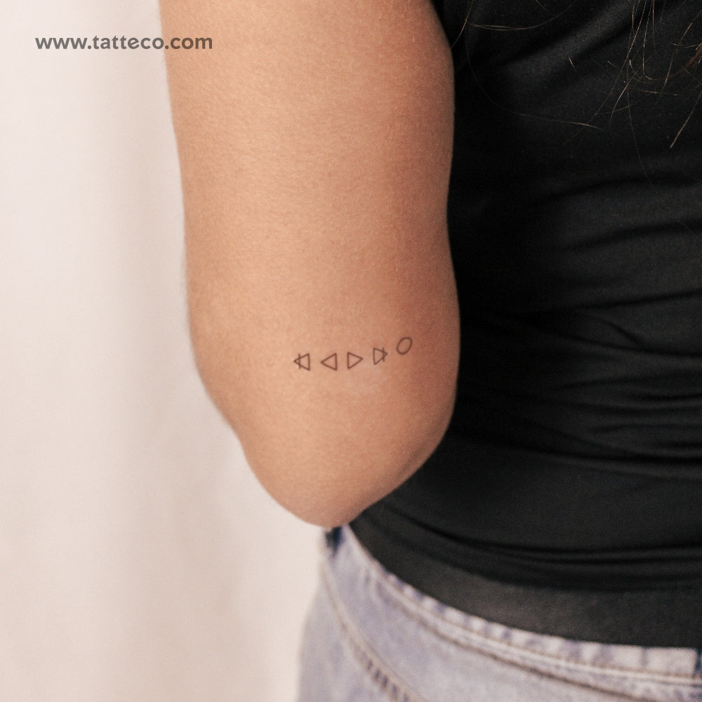 Alchemical Symbols Semi-Permanent Tattoo - Set of 2
