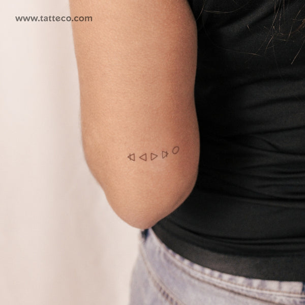 Alchemical Symbols Semi-Permanent Tattoo - Set of 2