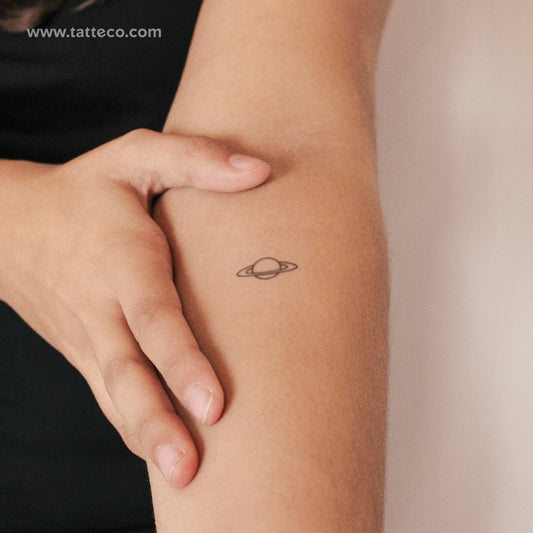 Tatuaje semipermanente de Saturno - Juego de 2