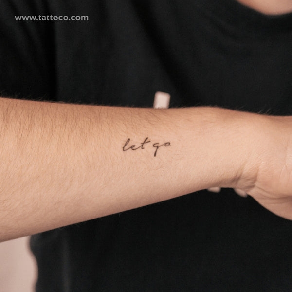 Let Go Semi-Permanent Tattoo - Set of 2