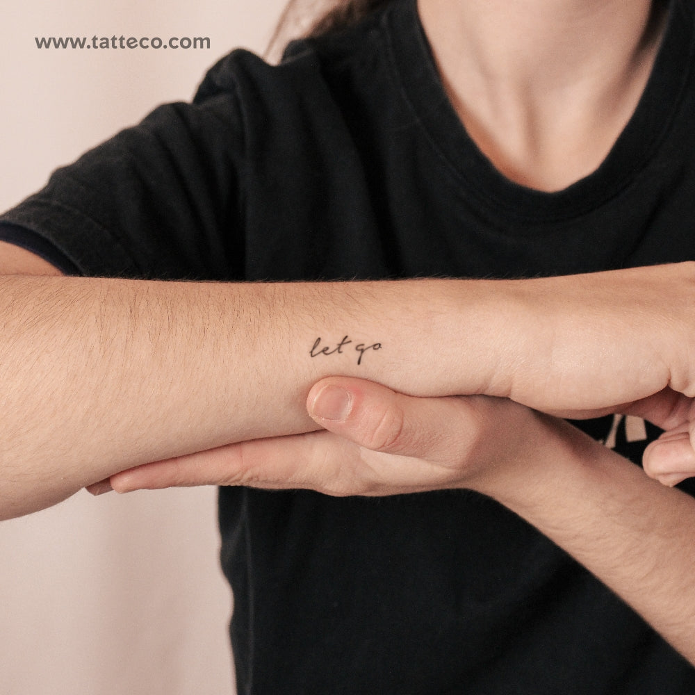Let Go Semi-Permanent Tattoo - Set of 2