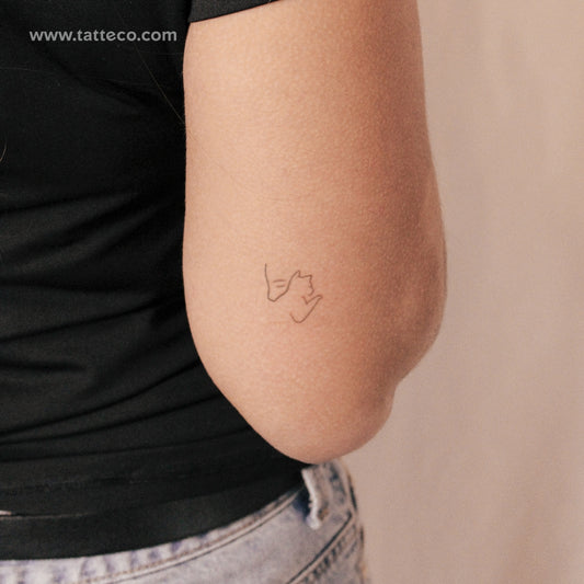 Tatuaje semipermanente "Amor verdadero" - Juego de 2