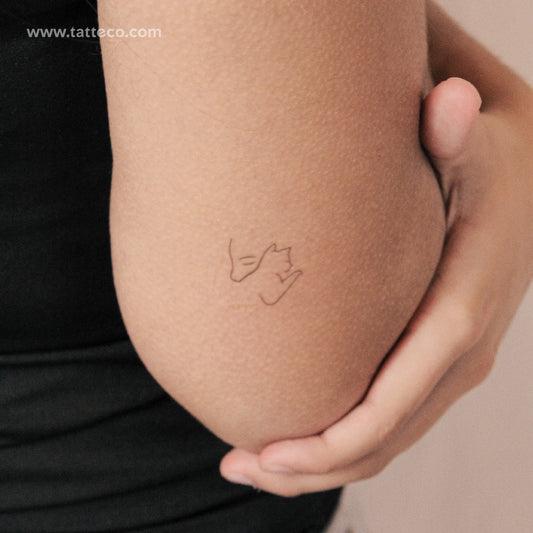 Tatuaje semipermanente "Amor verdadero" - Juego de 2