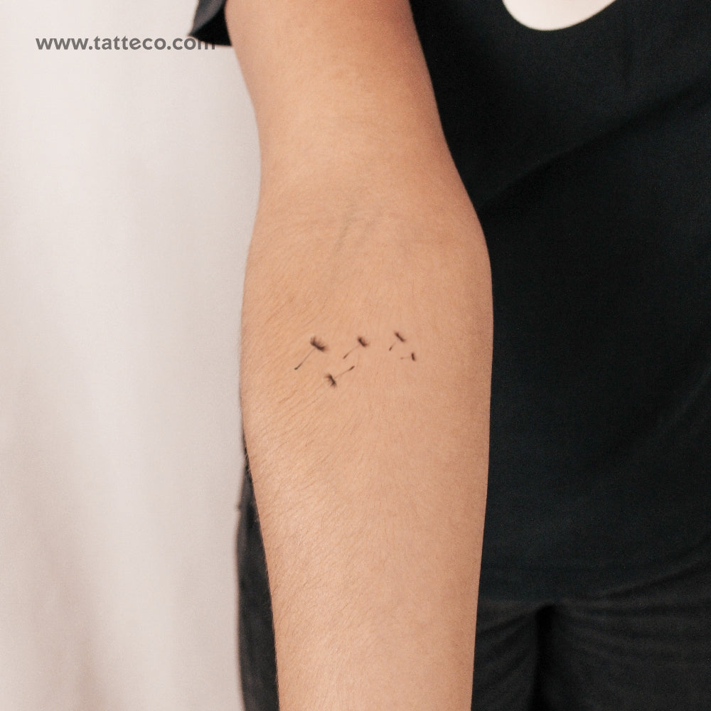 Dandelion Seeds Semi-Permanent Tattoo - Set of 2