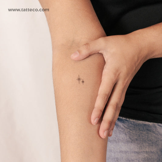 Tatuaje semipermanente de pareja de la Estrella del Norte (juego de 2)