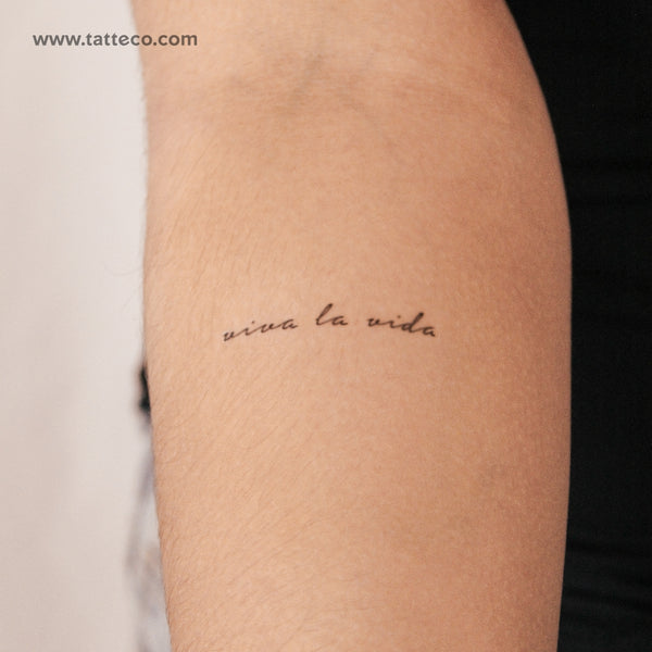 Viva La Vida Semi-Permanent Tattoo - Set of 2