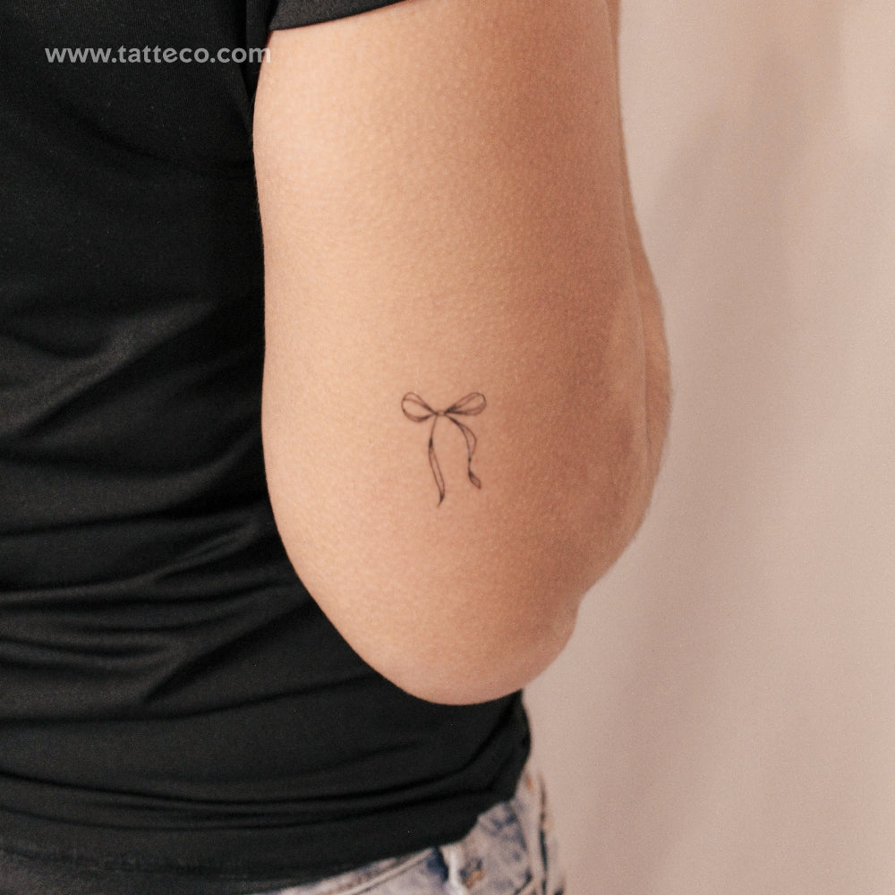 Ribbon Bow Semi-Permanent Tattoo - Set of 2