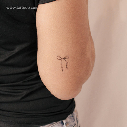 Ribbon Bow Semi-Permanent Tattoo - Set of 2