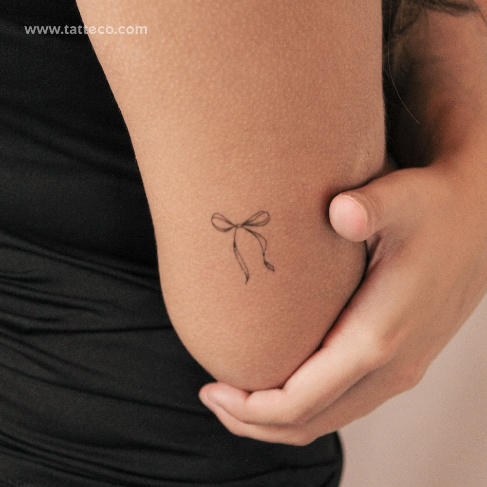 Ribbon Bow Semi-Permanent Tattoo - Set of 2