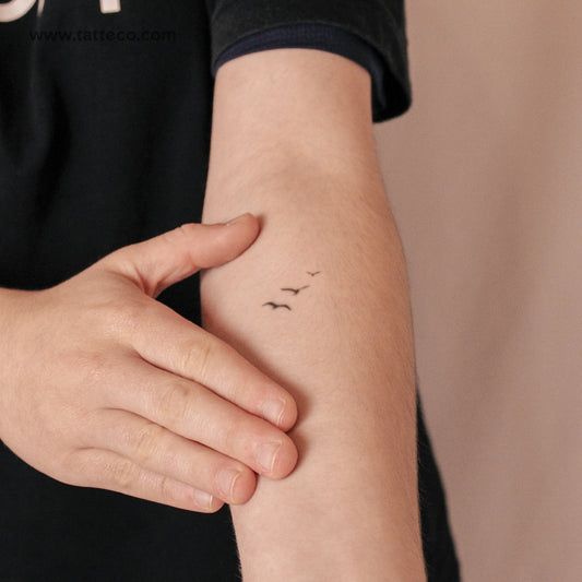 Three Birds Semi-Permanent Tattoo - Set of 2