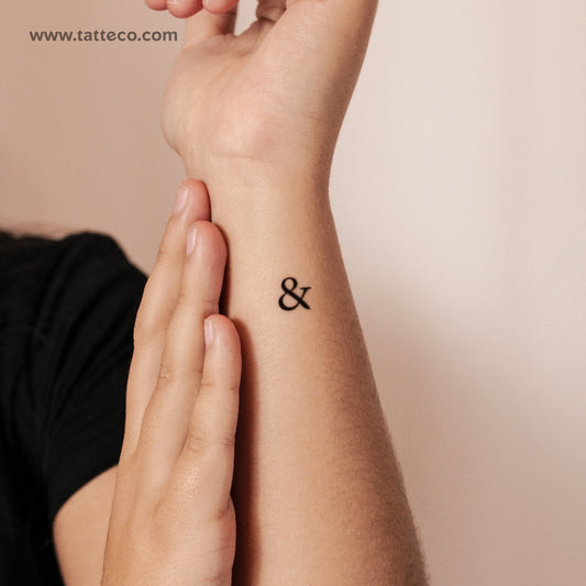 Tatuaje semipermanente Ampersand - Juego de 2