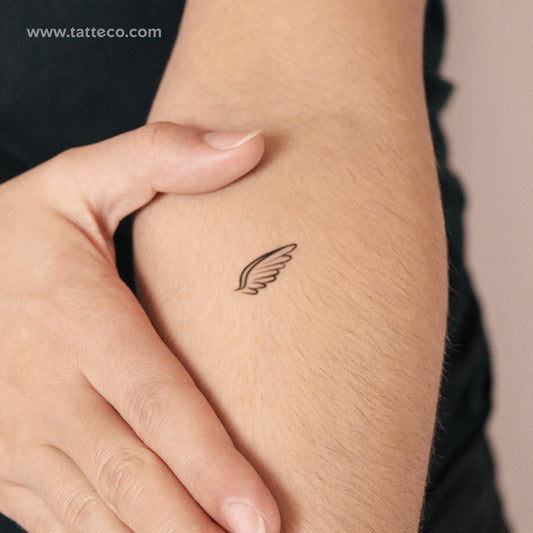 Tatuaje semipermanente del ala derecha - Juego de 2