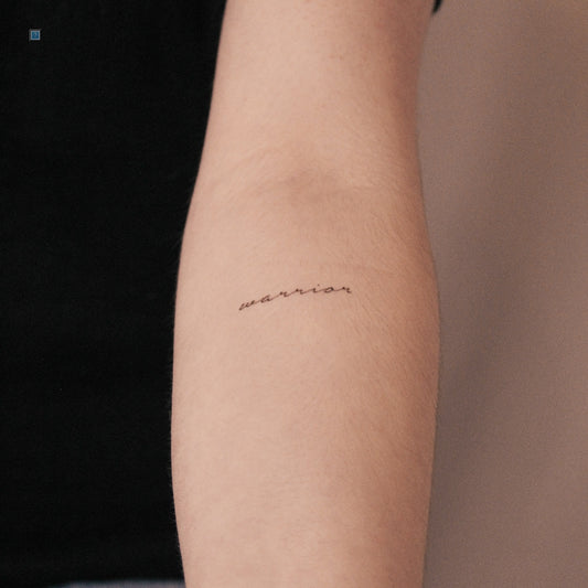 Warrior Semi-Permanent Tattoo - Set of 2