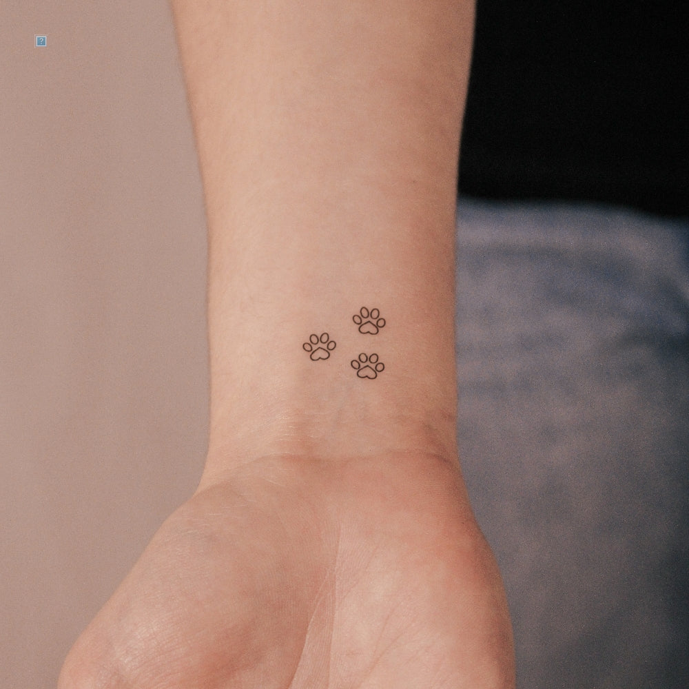 Love Paws Semi-Permanent Tattoo - Set of 2