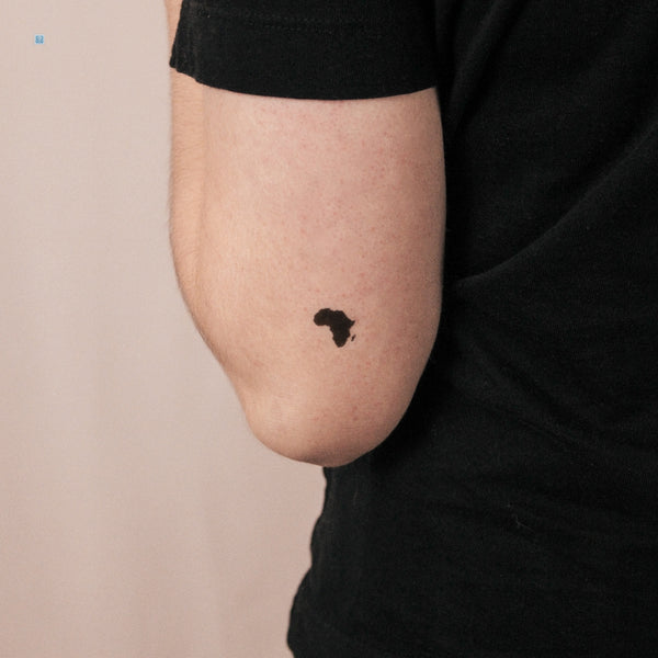 Little Africa Map Semi-Permanent Tattoo - Set of 2