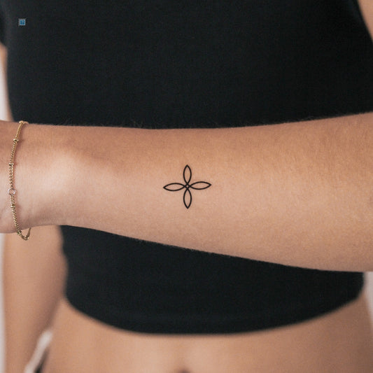 Tatuaje semipermanente de cruz de Bowen (juego de 2)