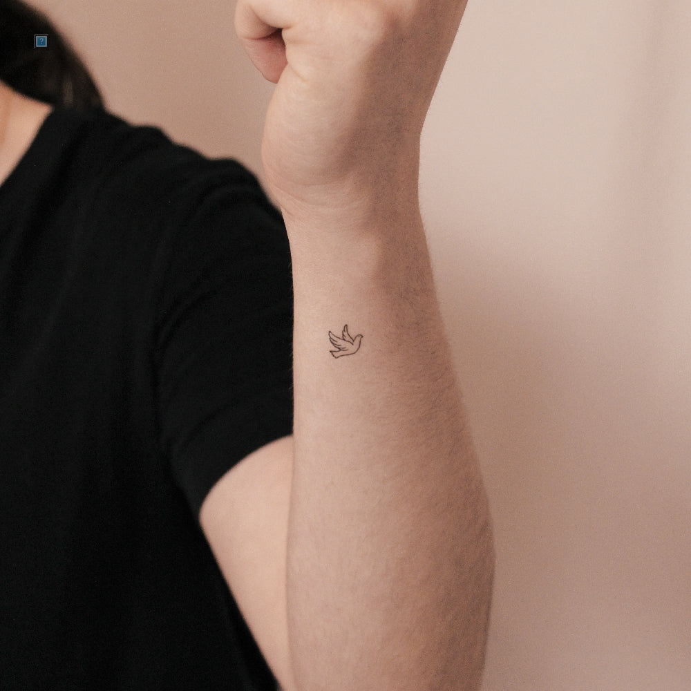 Dove Of Peace Semi-Permanent Tattoo - Set of 2