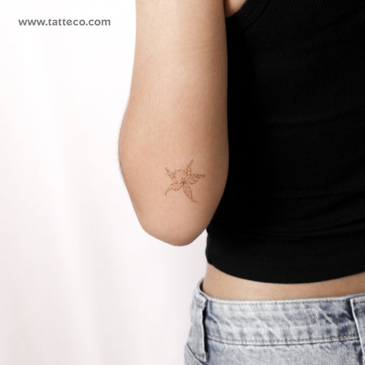 Orchid Temporary Tattoo By M3.Ink - Set of 3