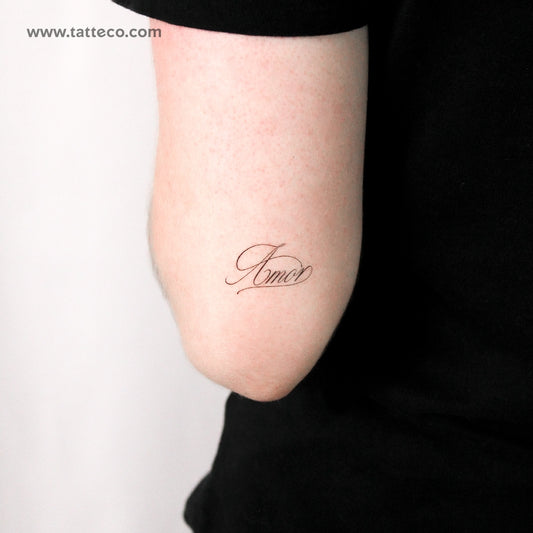 Amor Temporary Tattoo By M3.Ink - Set of 3