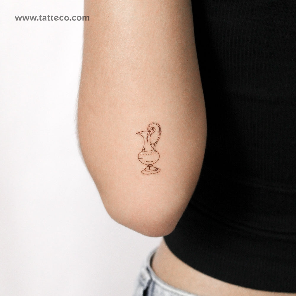 Water Jug Temporary Tattoo by M3.Ink - Set of 3