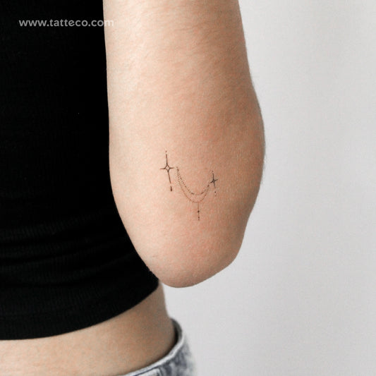 Star Ornament Temporary Tattoo By M3.Ink - Set of 3