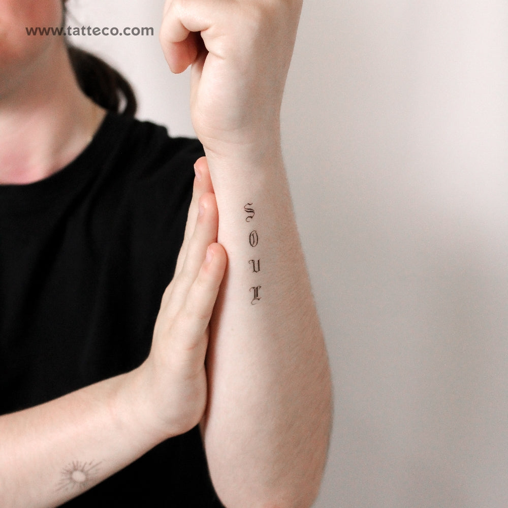 Soul Temporary Tattoo By M3.Ink - Set of 3