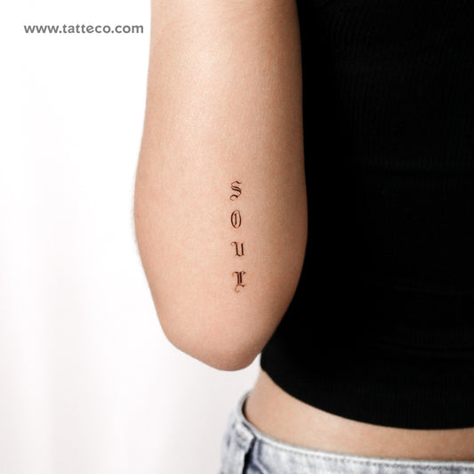 Soul Temporary Tattoo By M3.Ink - Set of 3
