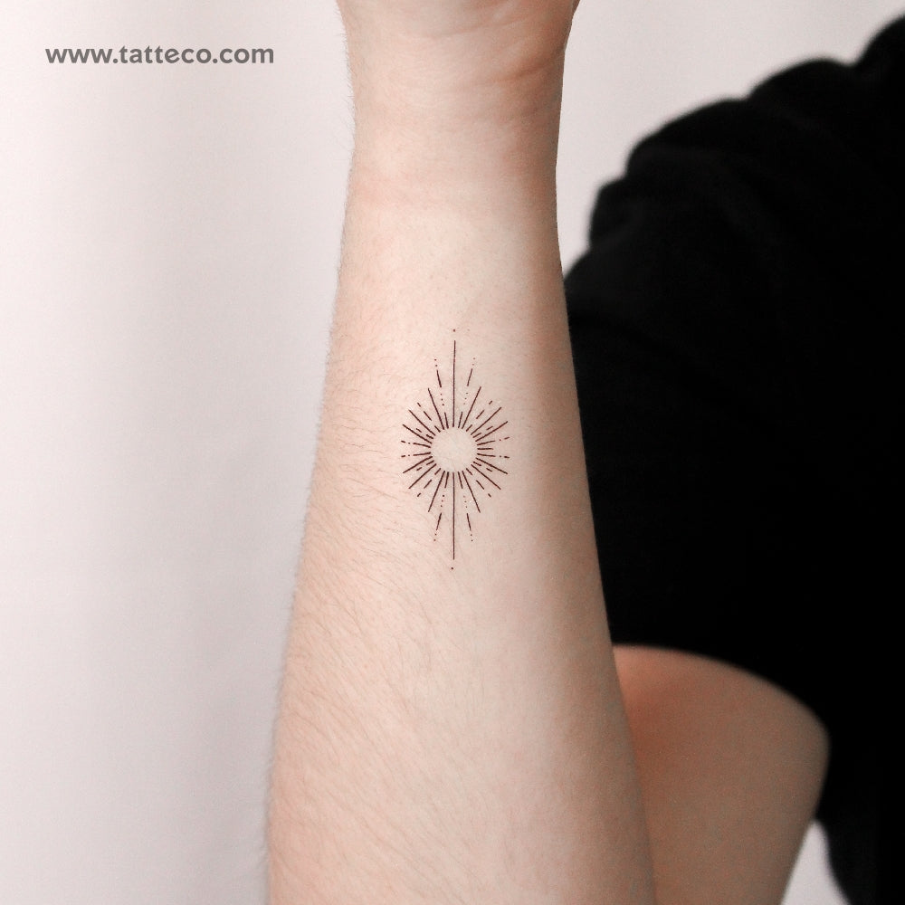 Sun Temporary Tattoo By M3.Ink - Set of 3