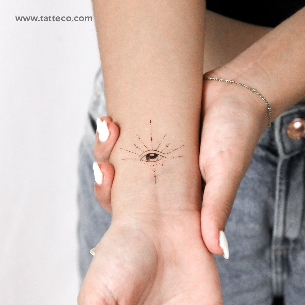 Eye Temporary Tattoo By M3.Ink - Set of 3