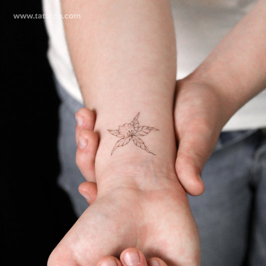 Orchid Temporary Tattoo By M3.Ink - Set of 3