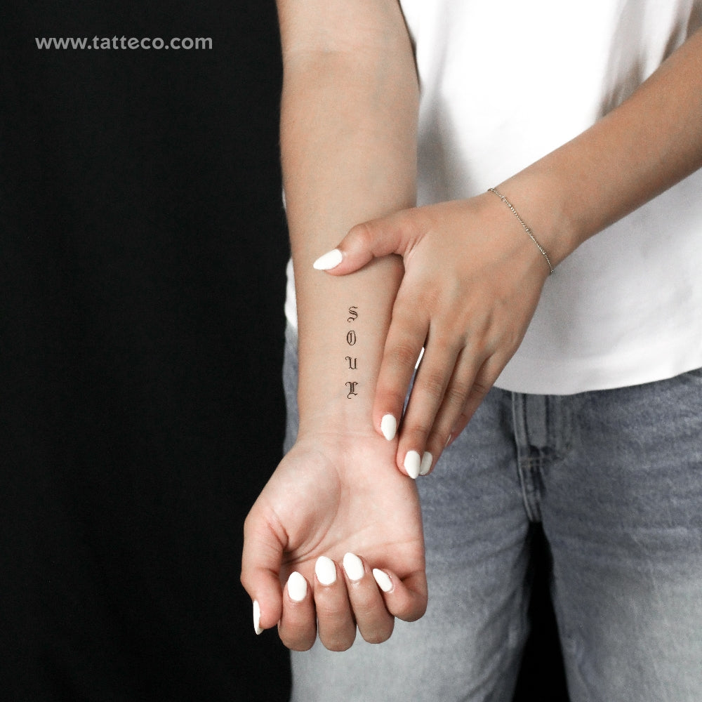 Soul Temporary Tattoo By M3.Ink - Set of 3