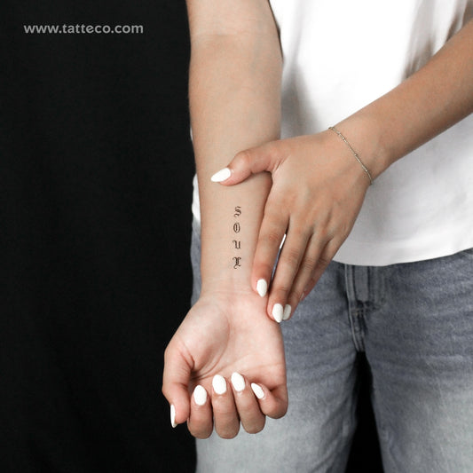 Soul Temporary Tattoo By M3.Ink - Set of 3