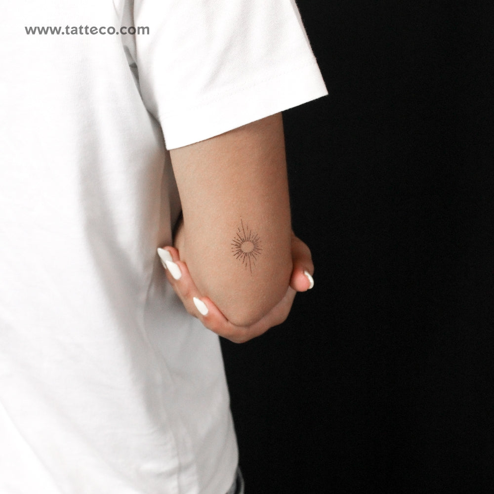 Sun Temporary Tattoo By M3.Ink - Set of 3