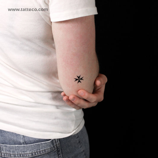 Maltese Cross Semi-Permanent Tattoo - Set of 2