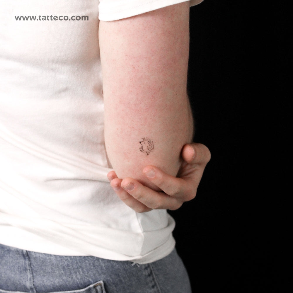 Tatuaje semipermanente de erizo (juego de 2)