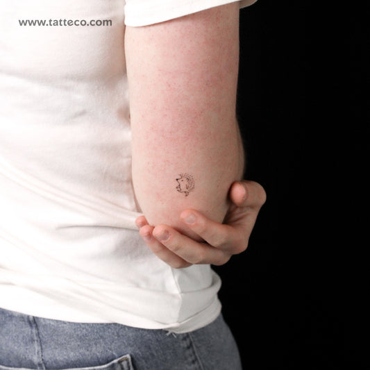 Tatuaje semipermanente de erizo (juego de 2)