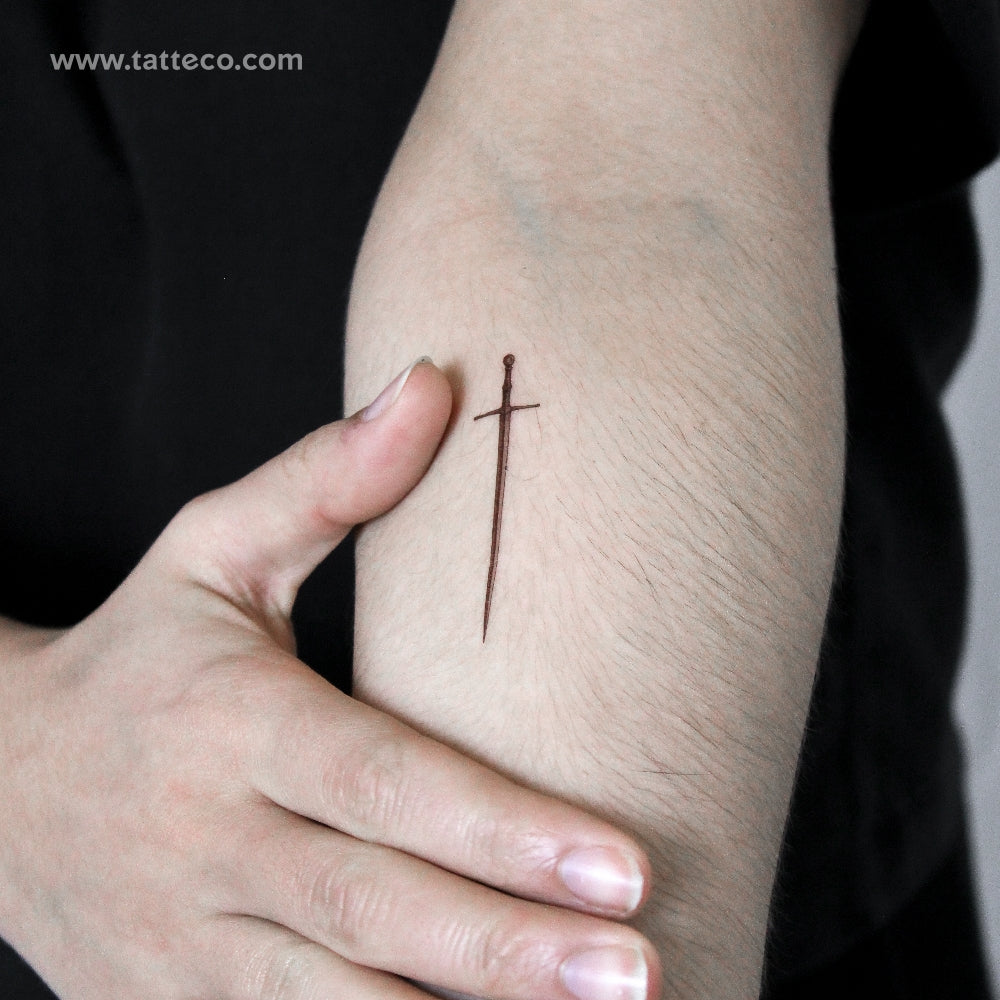 Sword Temporary Tattoo - Set of 3