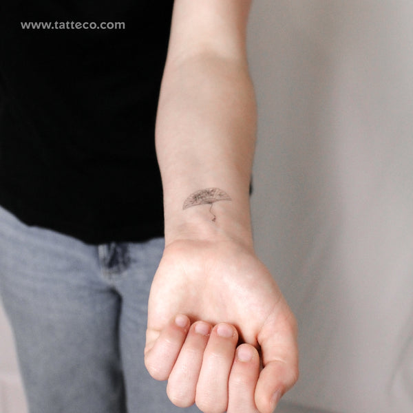 Hand Fan Temporary Tattoo By M3.Ink - Set of 3